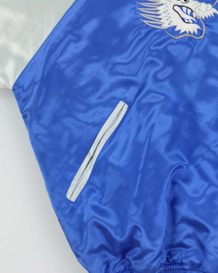 Vintage Japanese Sukajan Satin Bomber Jacket - L