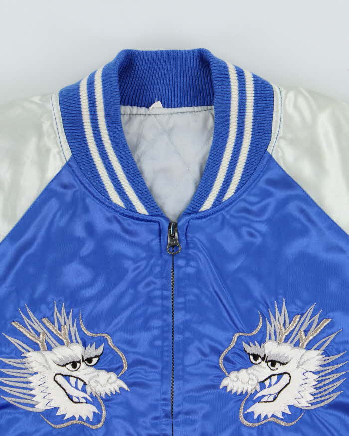 Vintage Japanese Sukajan Satin Bomber Jacket - L