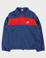 Vintage 70s 80s Nike Quarter-zip Windbreaker - XL