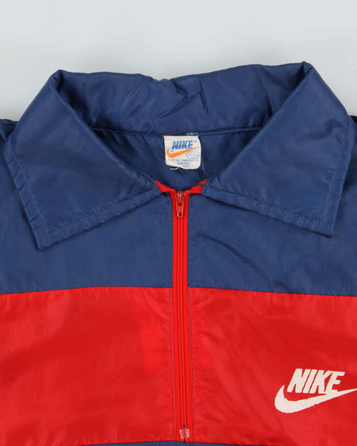 Vintage 70s 80s Nike Quarter-zip Windbreaker - XL