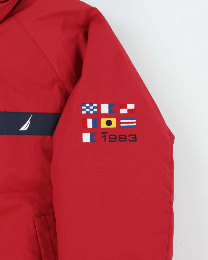 DSWT Vintage Nautica Down Filled Waterproof Puffer Jacket - M
