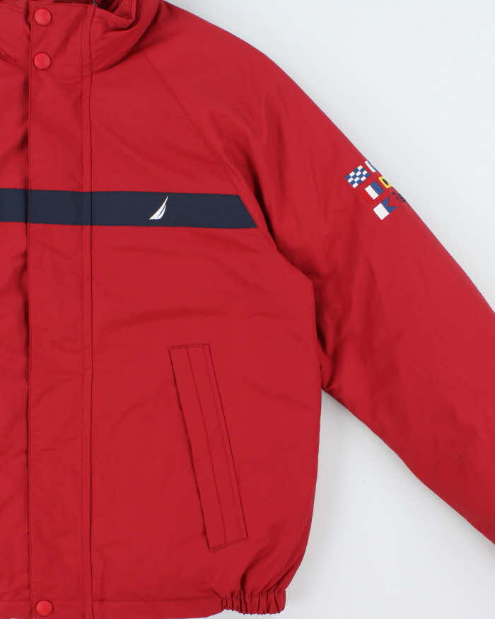 DSWT Vintage Nautica Down Filled Waterproof Puffer Jacket - M