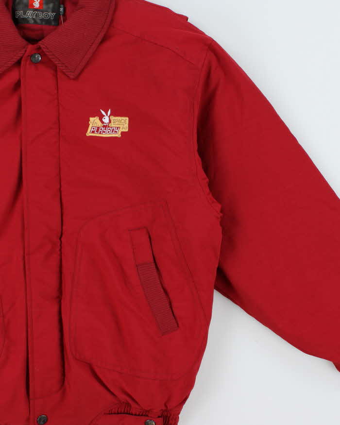 Vintage 1990s Playboy Space Padded Bomber Jacket - M