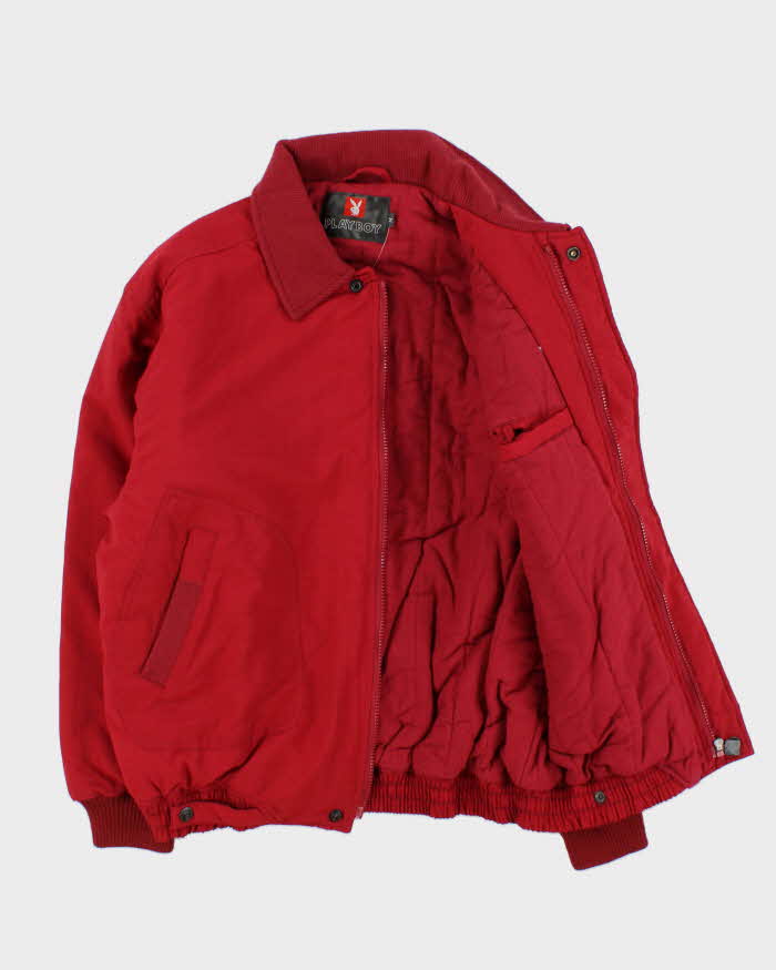 Vintage 1990s Playboy Space Padded Bomber Jacket - M