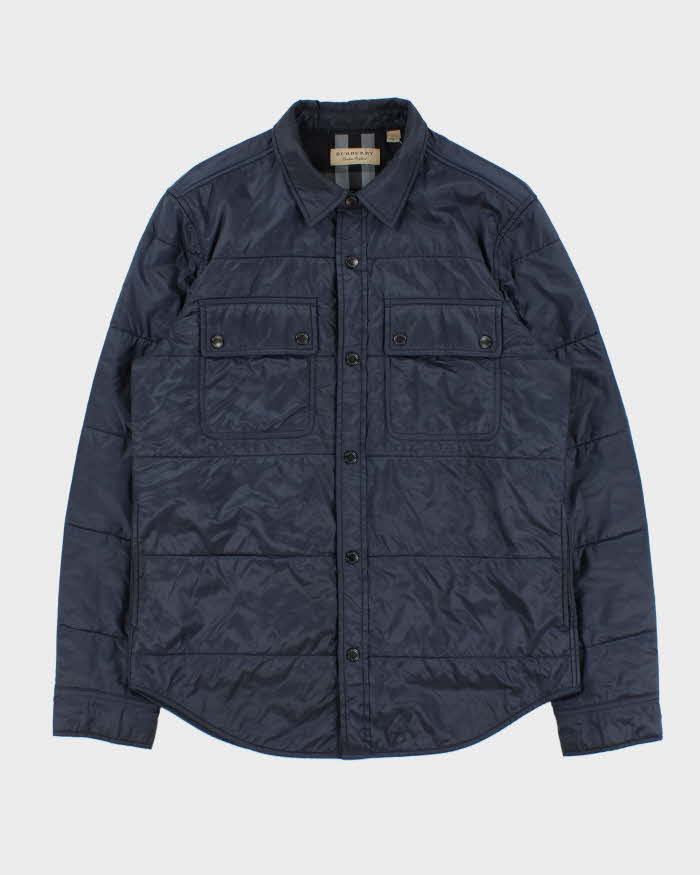 Vintage Burberry Soft Shell Padded Lightweight Snap Button Jacket - M