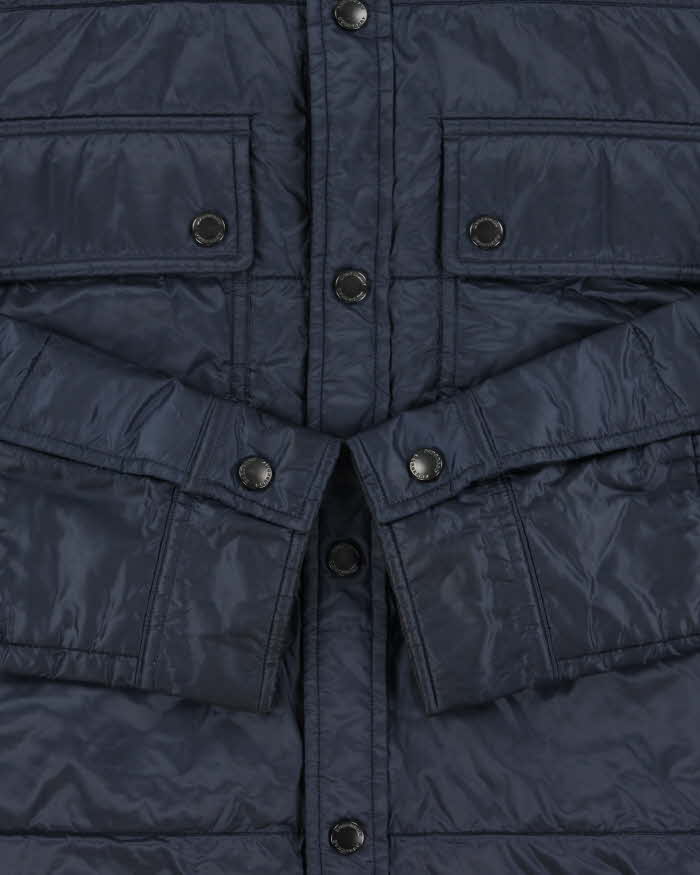 Vintage Burberry Soft Shell Padded Lightweight Snap Button Jacket - M