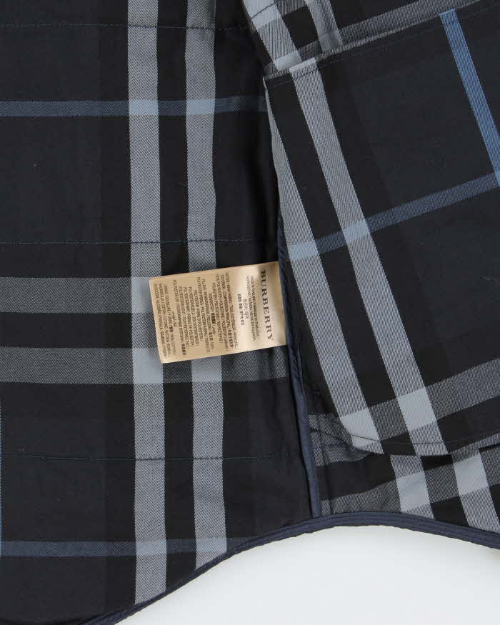 Vintage Burberry Soft Shell Padded Lightweight Snap Button Jacket - M