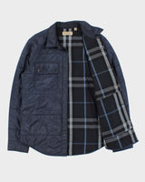 Vintage Burberry Soft Shell Padded Lightweight Snap Button Jacket - M