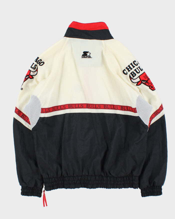 Vintage 90s Starter NBA Chicago Bulls Quarter-zip Windbreaker - L