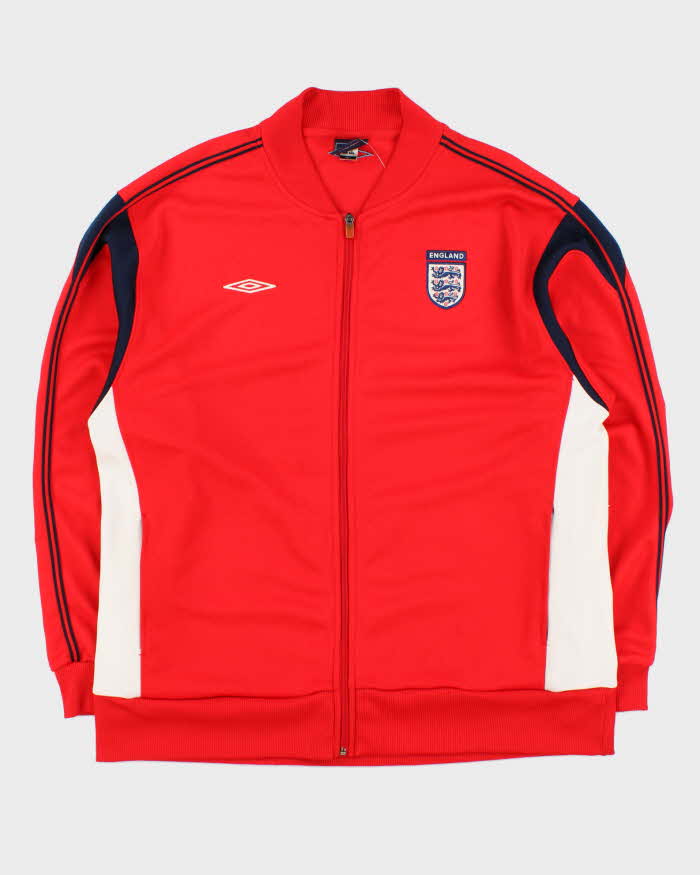 Vintage Y2K 00s Umbro England Football Track Jacket - XL