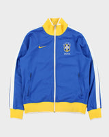 Vintage Y2K 00s Nike Brasil CBF Away Football Track Jacket - M