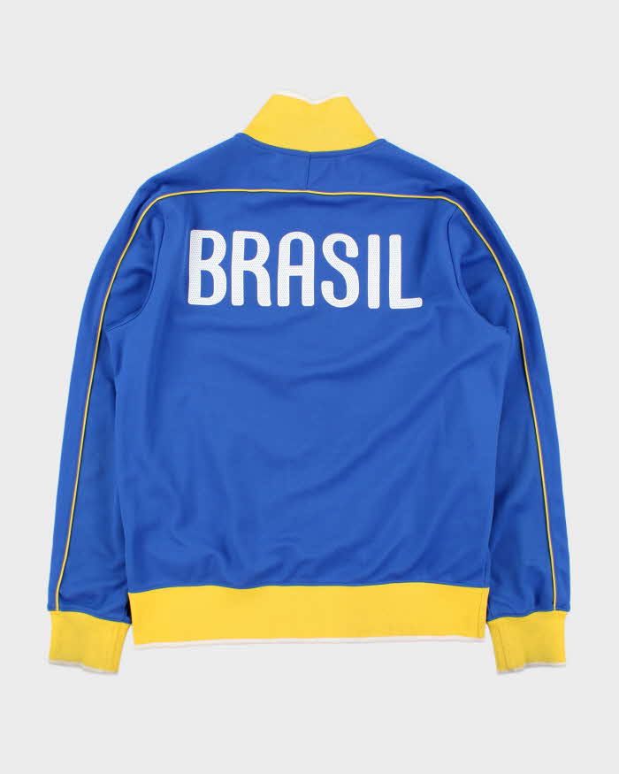 Vintage Y2K 00s Nike Brasil CBF Away Football Track Jacket - M