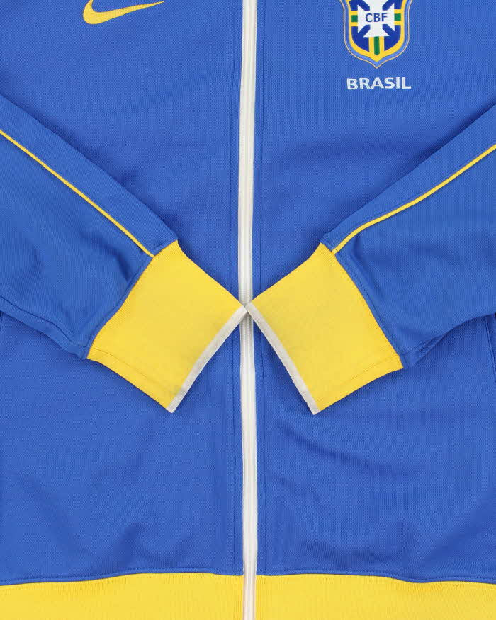 Vintage Y2K 00s Nike Brasil CBF Away Football Track Jacket - M