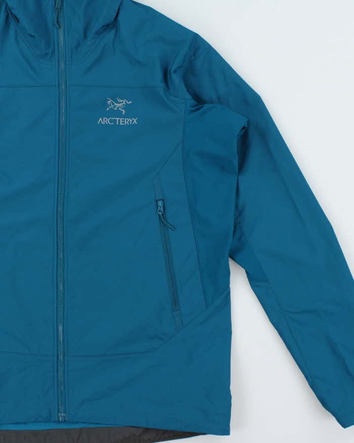Vintage Arc'teryx Tenquille Teal Lightweight Hooded Windbreaker Jacket - M