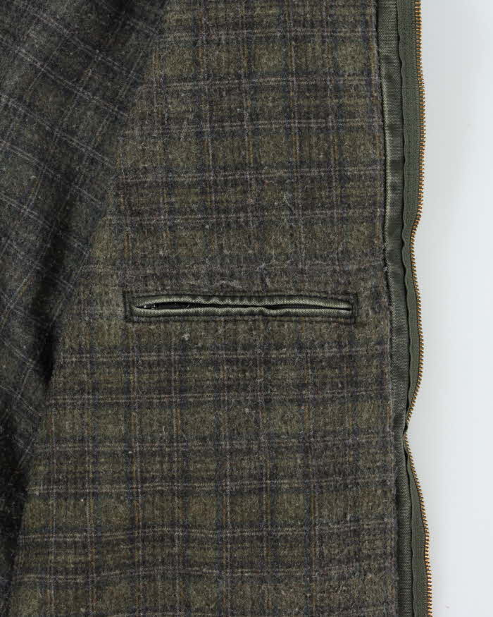 Vintage Y2K 2007 Carhartt J97 Detroit Moss Green Blanket Lined Workwear Jacket - XL