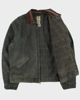 Vintage Y2K 2007 Carhartt J97 Detroit Moss Green Blanket Lined Workwear Jacket - XL