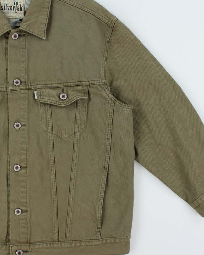 Vintage 00s Levi's SilverTab Khaki Denim Jacket - L