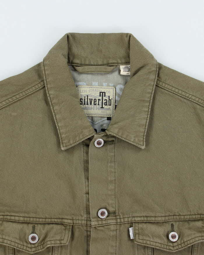 Vintage 00s Levi's SilverTab Khaki Denim Jacket - L