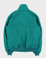 Vintage 1990s Eddie Bauer Windfoil Fleece Lined Soft Shell Bomber Jacket - L