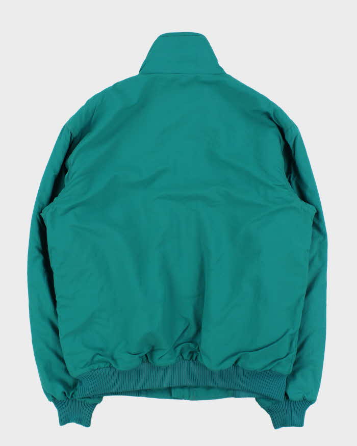 Vintage 1990s Eddie Bauer Windfoil Fleece Lined Soft Shell Bomber Jacket - L