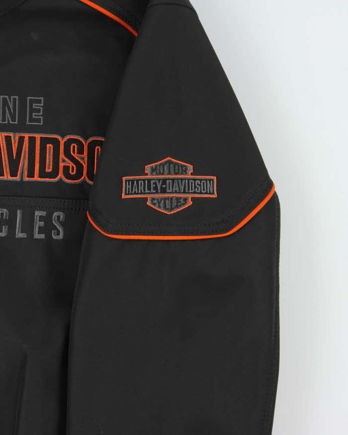 Vintage Harley Davidson Idyll Waterproof Shell Hooded Biker Jacket - M