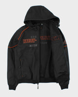 Vintage Harley Davidson Idyll Waterproof Shell Hooded Biker Jacket - M
