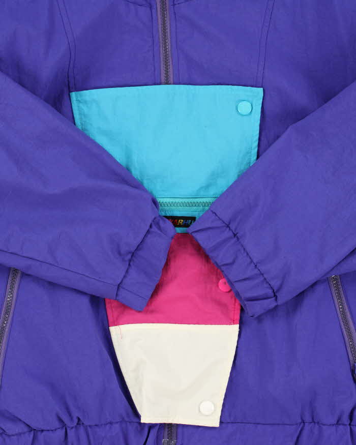 Vintage 80s Karahu Shoulder Pad Windbreaker - M