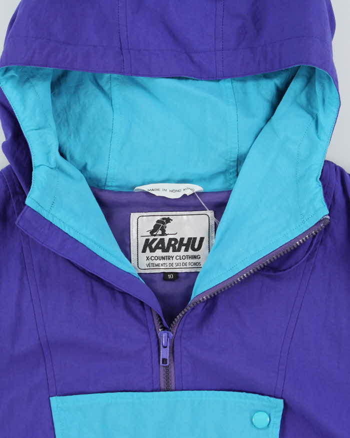 Vintage 80s Karahu Shoulder Pad Windbreaker - M