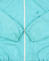 Vintage 1980s Mizuno Spearmint Green Satin Shell Windbreaker Jacket - M