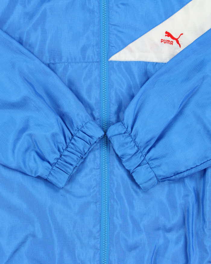 Vintage 1980s Puma Tri-Colour Shell Windbreaker Jacket - S