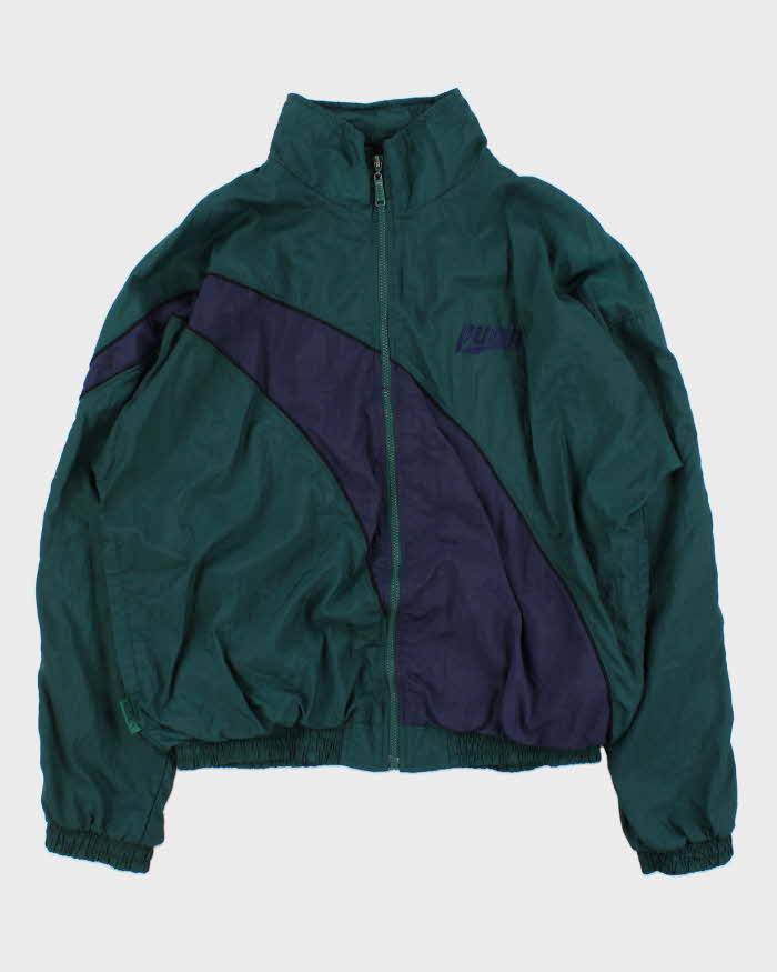 Vintage 1990s Puma Two-Tone Shell Windbreaker Jacket - L