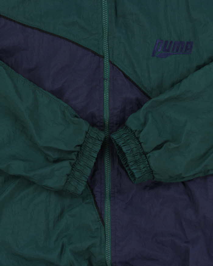 Vintage 1990s Puma Two-Tone Shell Windbreaker Jacket - L