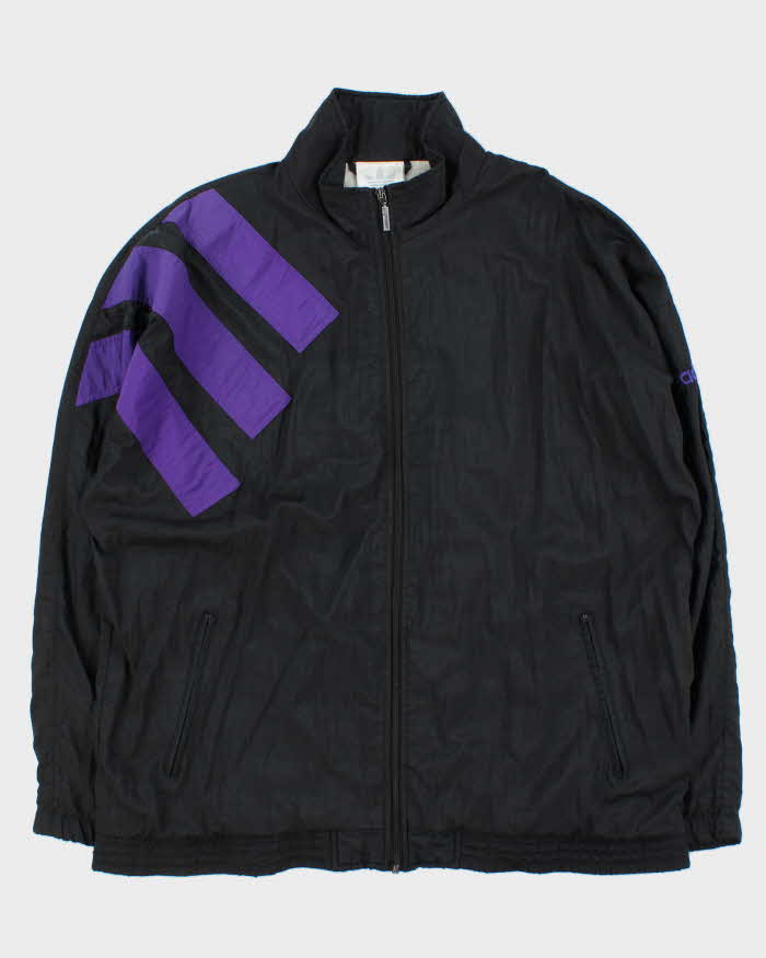 Vintage 1980s Adidas Originals Two-Tone Shell Windbreaker Jacket - XL