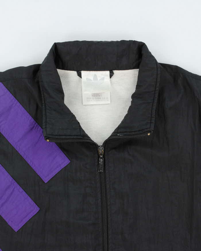 Vintage 1980s Adidas Originals Two-Tone Shell Windbreaker Jacket - XL