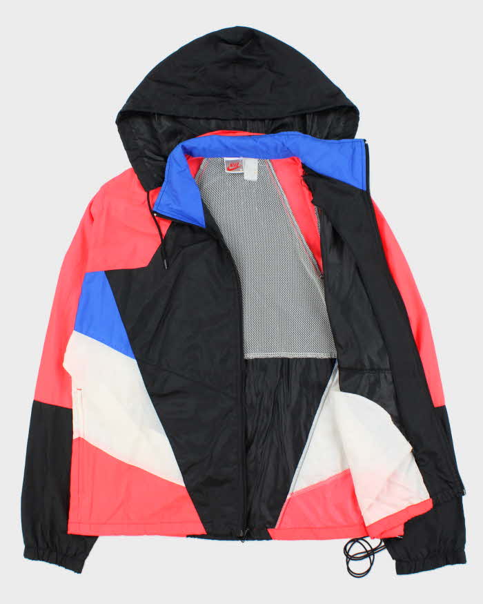 Vintage 1980s Nike Hooded Lightweight Shell Windbreaker Jacket - M