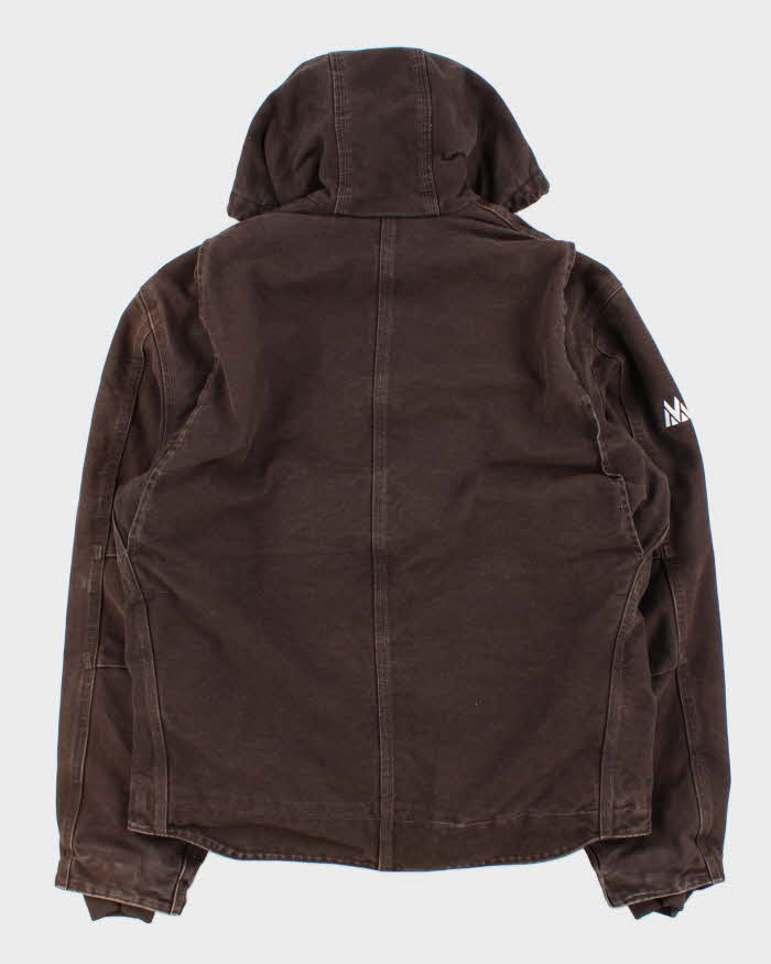 Vintage Carhartt J141 DKB Active Sherpa Lined Duck Canvas Hooded