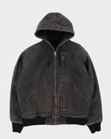 Vintage Walls ThermaInsulated Quilt Lined Canvas Hooded Workwear Bomber Jacket - M
