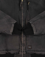 Vintage Walls ThermaInsulated Quilt Lined Canvas Hooded Workwear Bomber Jacket - M