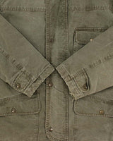 Vintage 1990s Valentino Jeans Blanket Quilt Lined Khaki Chore Workwear Jacket - L