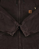 Vintage 2008 Carhartt J141 DKB Active Sherpa Lined Canvas Hooded Workwear Jacket - XL