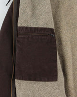 Vintage 2008 Carhartt J141 DKB Active Sherpa Lined Canvas Hooded Workwear Jacket - XL