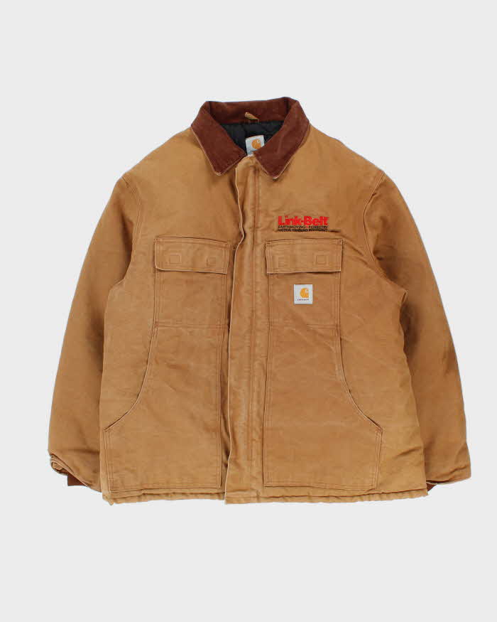 Vintage 2006 Carhartt CO3 BRN Arctic Quilt Lined Duck Canvas Workwear Chore Jacket - M