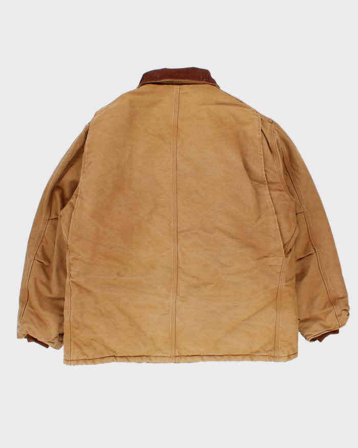 Vintage 2006 Carhartt CO3 BRN Arctic Quilt Lined Duck Canvas Workwear Chore Jacket - M