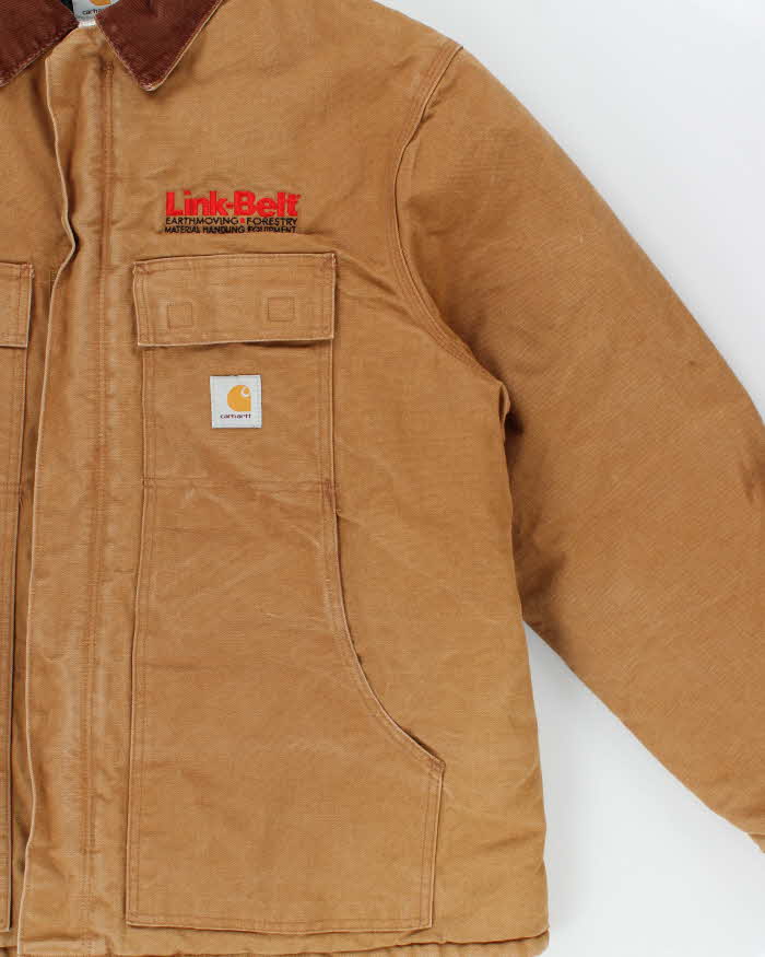 Vintage 2006 Carhartt CO3 BRN Arctic Quilt Lined Duck Canvas Workwear Chore Jacket - M