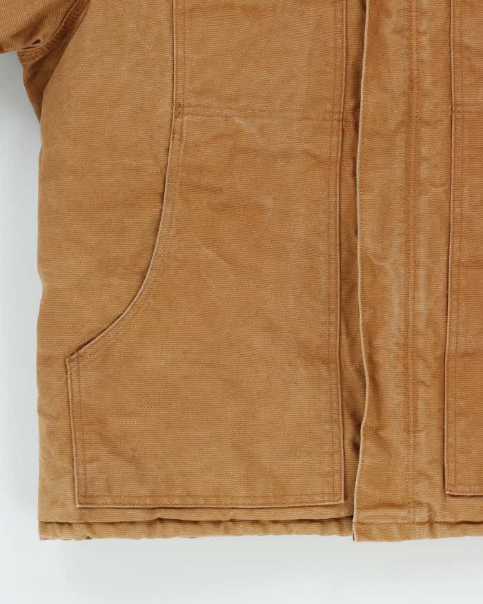 Vintage 2006 Carhartt CO3 BRN Arctic Quilt Lined Duck Canvas Workwear Chore Jacket - M