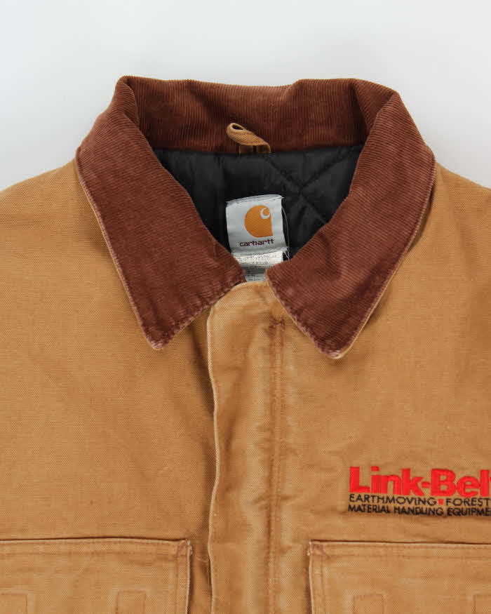 Vintage 2006 Carhartt CO3 BRN Arctic Quilt Lined Duck Canvas Workwear Chore Jacket - M