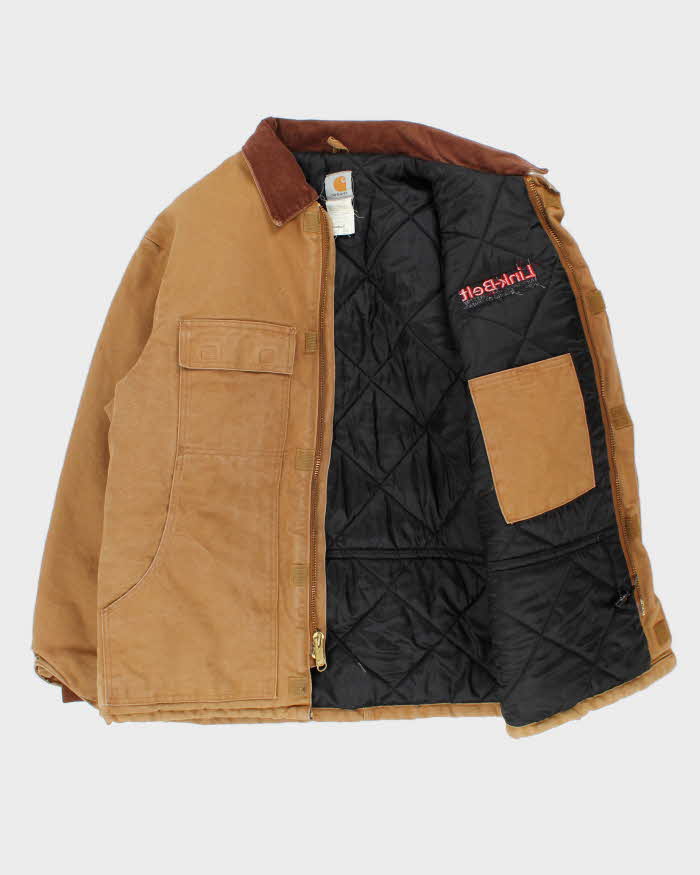 Vintage 2006 Carhartt CO3 BRN Arctic Quilt Lined Duck Canvas Workwear Chore Jacket - M