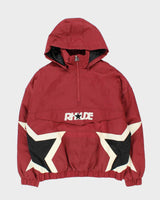 2020 Rhude x Starter Quilt Lined Half-Zip Shell Hooded Pullover - L