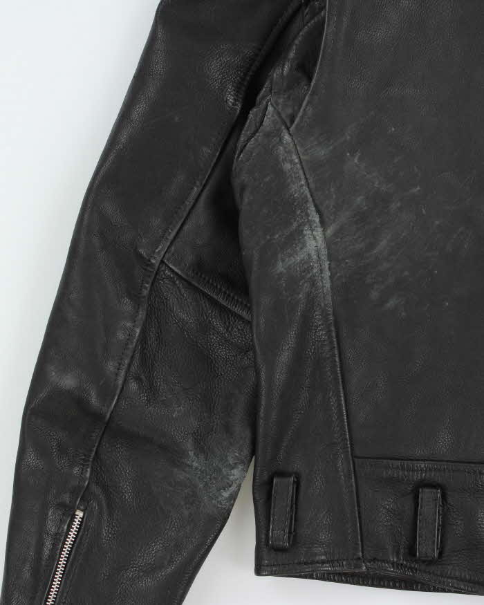Vintage 1990s Wilsons Classic Leather Biker Jacket - M
