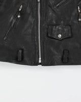 Vintage 1990s Wilsons Classic Leather Biker Jacket - M